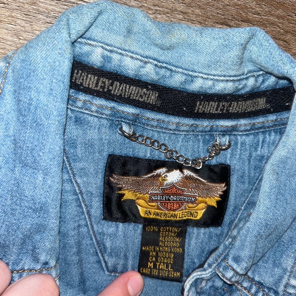 Harley Davidson Button Down - image 3